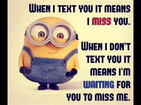 Minions Funny I Miss You Quotes ShortQuotes Cc