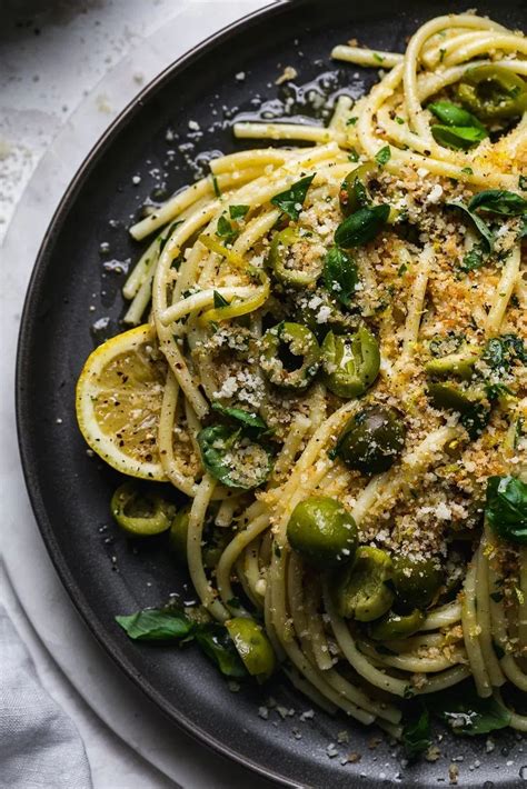 Green Olive Pasta With Toasted Lemon Breadcrumbs Artofit