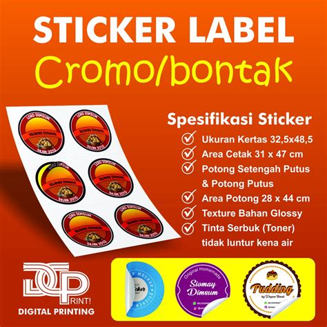 Jual Cetak Sticker Cetak Stiker Cetak Stiker Label Cetak Stiker Custom