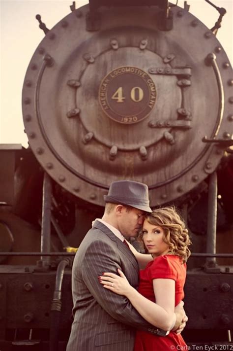 Essex Steam Train Engagement Session Vintage Engagement Photos Engagement Session Train