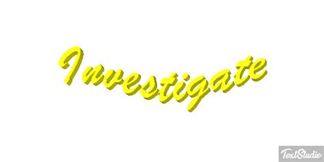 Investigate Word Animated  Logo Designs