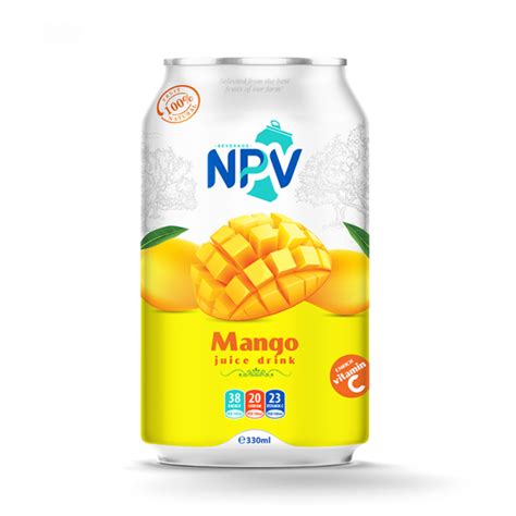 Mango Juice Drink 330ml Can Npv Beverage