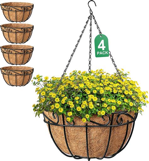 Buy Amagabeli Garden Home Pack Inch Hanging Baskets Metal For