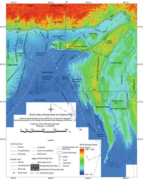 Simplified Map Of The Geotectonic Provinces Of The Bengal Basin And Its