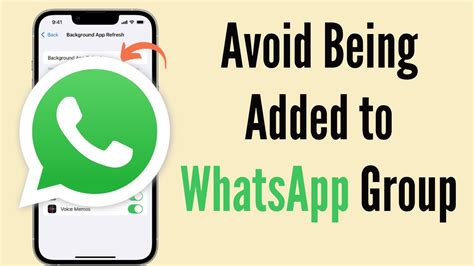 How To Stop Someone From Adding You To Whatsapp Groups On Iphone Youtube