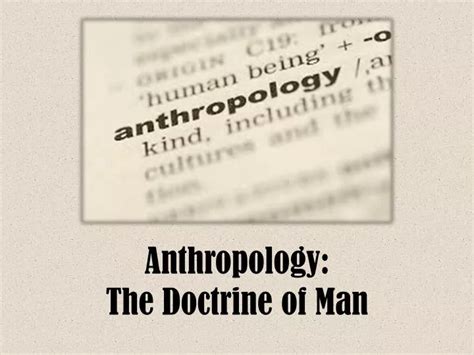 PPT Anthropology The Doctrine Of Man PowerPoint Presentation Free