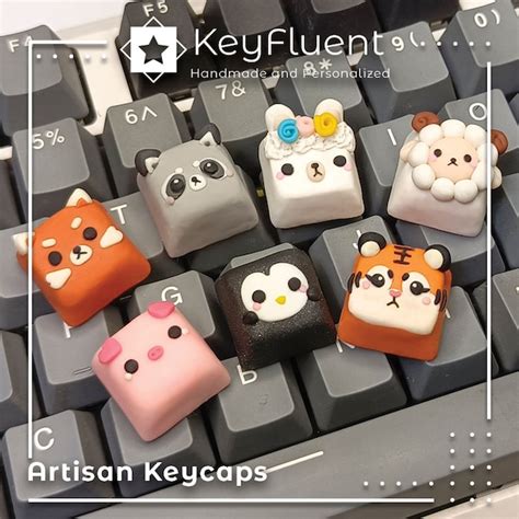 Artisan Keycap Raccoon Etsy