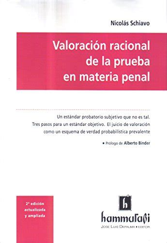 Valoracion Racional De La Prueba En Materia Penal Nicolas Schiavo