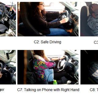 Examples From Classes Of Driver Postures In The Distracted Driver