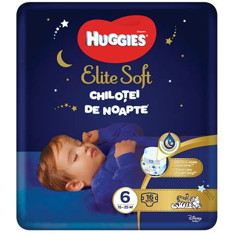 Scutece Huggies Chilotel De Nopate Elite Soft Overnight Pants Nr 6 15