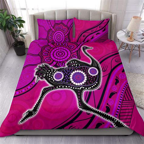 Aio Pride Piece Duvet Cover Set Aboriginal Naidoc Week Purple T