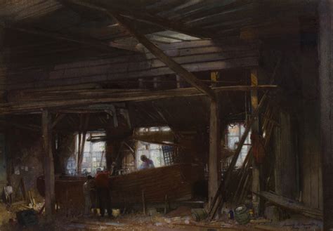 SQUIRRELL Leonard Russell R W S 1893 1979 The Ipswich Boat