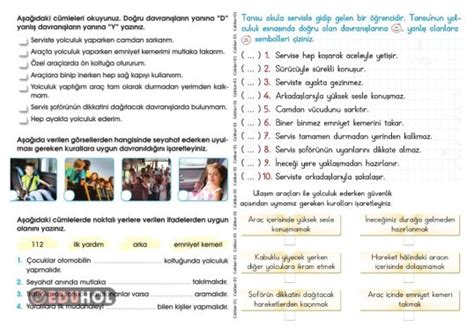 S N F Hayat Bilgisi Yolculu Eduhol Etkinlik Ndir Oyun Oyna