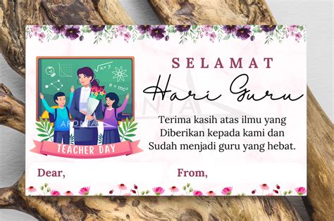 Termurah Kartu Ucapan Hari Guru Teachers Day Card Kartu Ucapan Guru Kartu Ucapan Custom