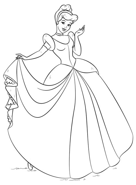 Coloriage Cendrillon Dessin Gratuit Imprimer