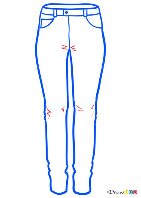 How To Draw Jeans Clothes