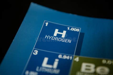 Hydrogen On The Periodic Table Of The Elements Stock Image Image Of Mass Extraction 148501373