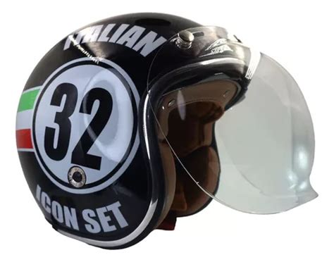 Casco Noss Clasic Vintage Chopper Retro Certificado Regalo