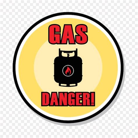 Premium Vector Gas Danger Sticker Vector