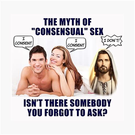The Myth Of Consensual Sex Jesus Funny Meme Photographic Print For Sale By Fomodesigns Redbubble