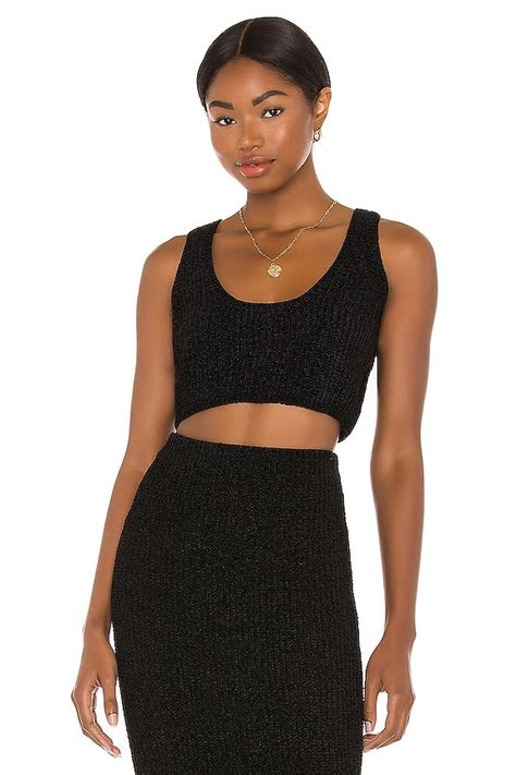 Sndys Nettie Knit Tank In Black Revolve