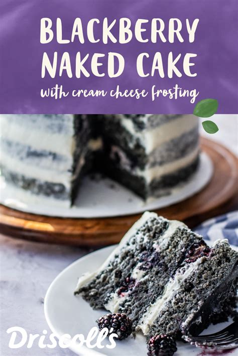 Five Star Blackberry Naked Cake Recipe With Fluffy Cream Cheese Frosting