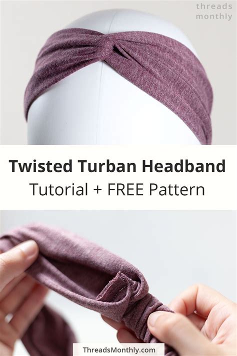 Easy Sewing Project Tutorial How To Make A Twisted Turban Headband Free Pattern Diy Idea