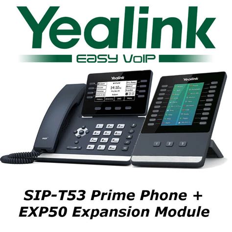 Yealink Sip T53 Dual Port Gigabit Prime Business Phone Exp50