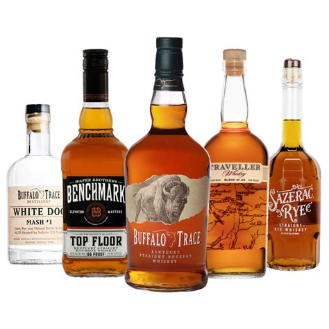 Buffalo Trace Distillery 5 Bottle Combo Buffalo Traveller Sazerac