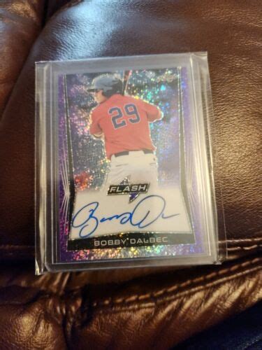 Bobby Dalbec Leaf Flash Purple Auto Red Sox Ebay