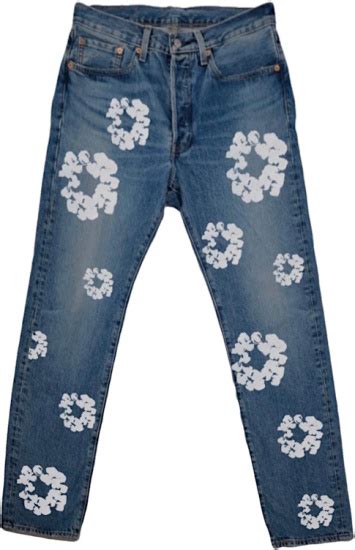 Denim Tears x Levi's Blue 'Cotton Wreath' Jeans | Incorporated Style