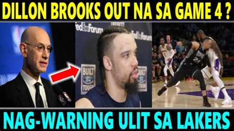 Breaking Nba Nag Desisyon Na Kay Dillon Brooks Suspendido Nag