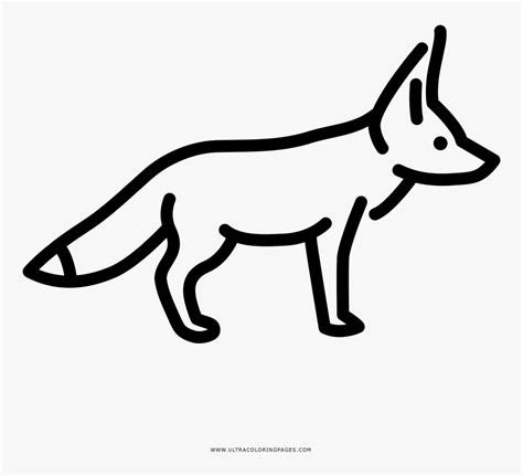 Fennec Fox Fall Coloring Page, Printable Fennec Fox - Easy How To Draw A Fennec Fox, HD Png ...