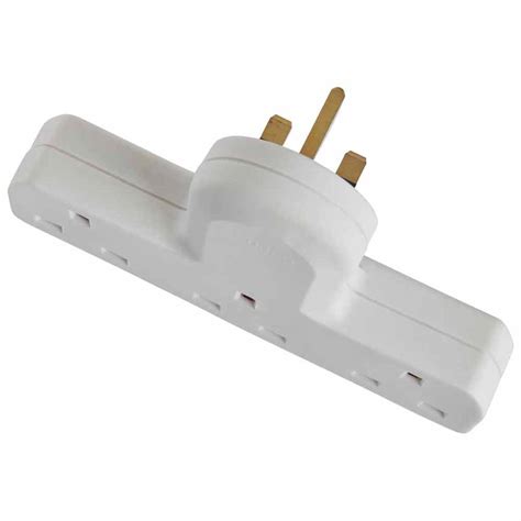 Wilko Plug Adaptor 3 Gang Wilko