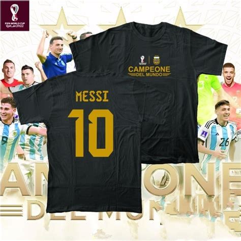 Kaos Baju T Shirt Argentina Campeone Del Mundo Kaos Argentina Juara