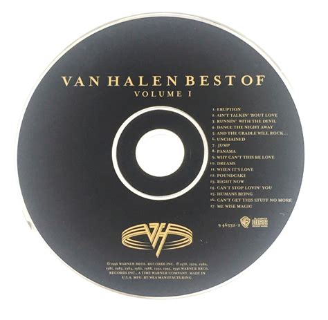 Best Of Van Halen Vol 1 By Van Halen Cd Oct 1996 Warner Bros