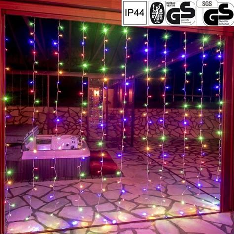 Guirlande Lumineuse VOLTRONIC Rideau 3x3m Multicolore 300 LED Pour