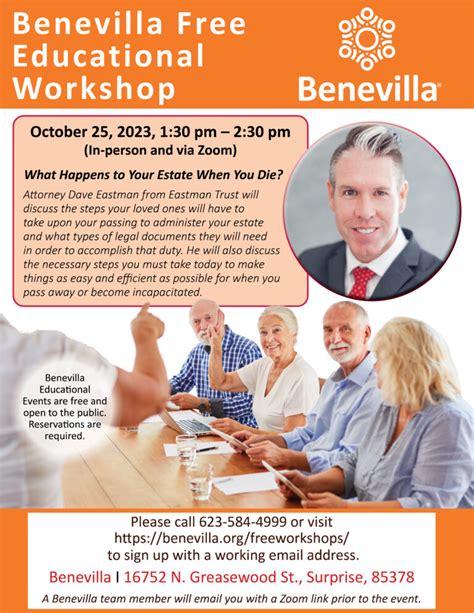 Free Educational Workshops On Senior Life Changes