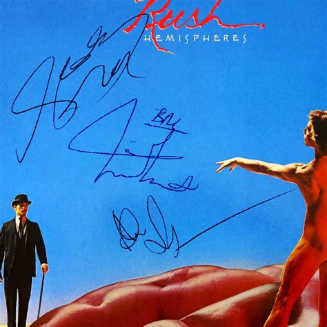 Rush Hemispheres Lp Cover Limited Signature Edition Studio Licensed Cu