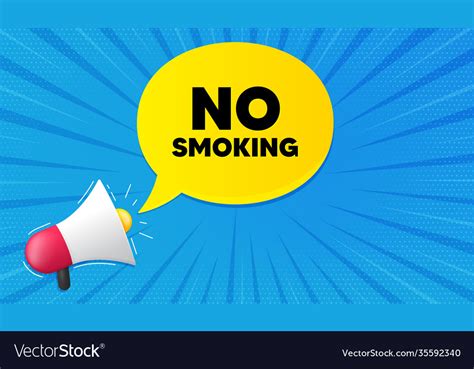 No Smoking Banner Stop Smoke Sign Royalty Free Vector Image