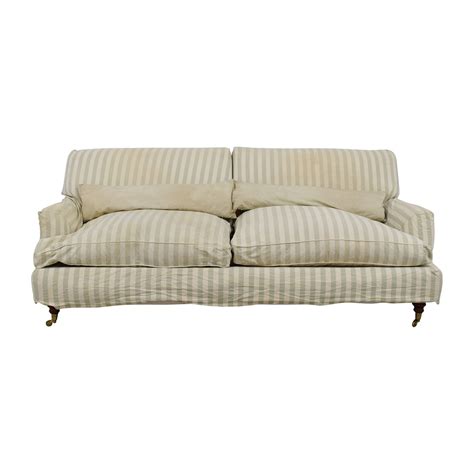 Green Striped Sofa Bed Baci Living Room