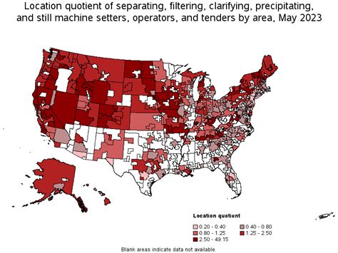 Map Of Location Quotient Of Separating Filtering Clarifying