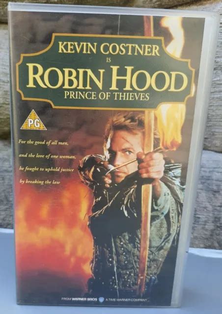 ROBIN HOOD PRINCE OF THIEVES VHS Video KEVIN COSTNER MORGAN FREEMAN