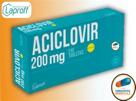 ACICLOVIR 200 MG CAJA X 240 TABLETAS LAPROFF