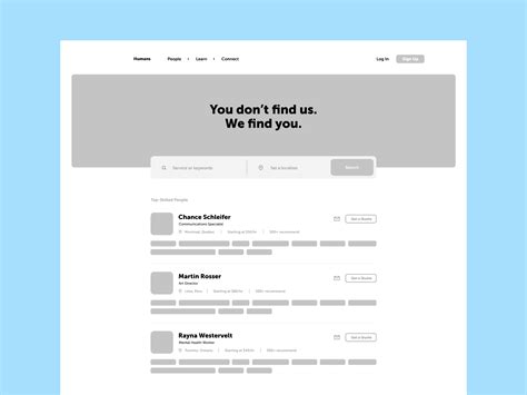 Browse Thousands Of Job Board Deskto Wireframe Images For Design