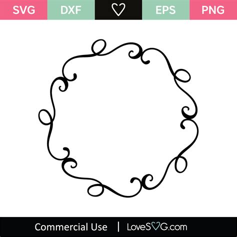 Monogram Frame Svg Cut File