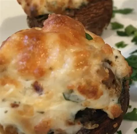 Air Fryer Stuffed Portobello Mushrooms Findatorr