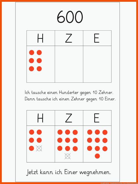 Zehner Einer B Ndeln Arbeitsblatt Mathe Arbeitsbl Tter