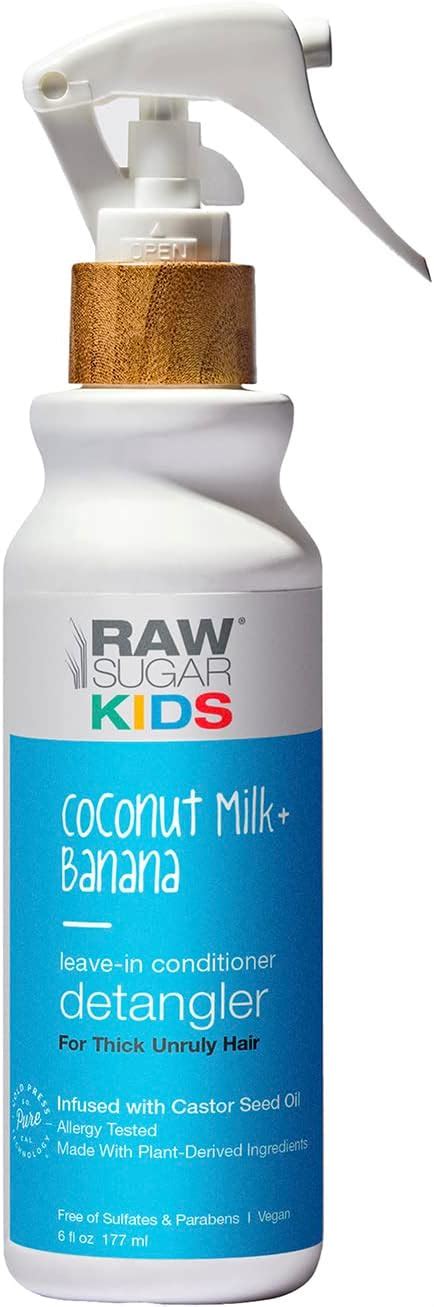 RAW SUGAR Acondicionador sin Enjuague para Niños Desenreda el Cabello