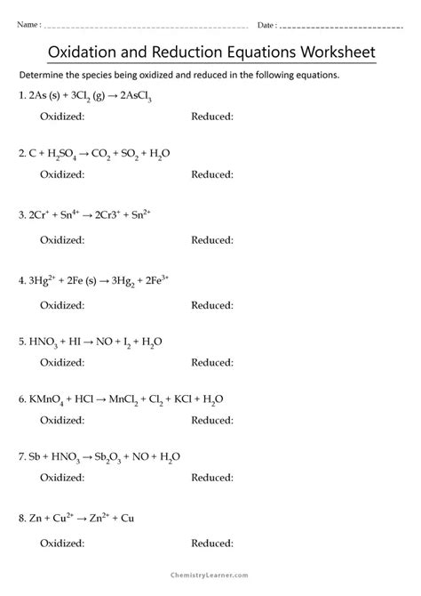 Free Printable Oxidation Numbers Worksheets Worksheets Library